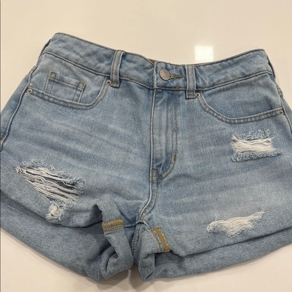 PacSun Blue Jean Shorts Distressed Vintage-Inspired